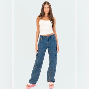 hippie-military style boyfriend fit jeans *size medium*